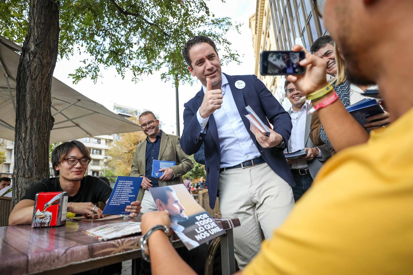 Teodoro García Egea ha visitado la capital acompañdo de los líderes del partido a nivel provincial 