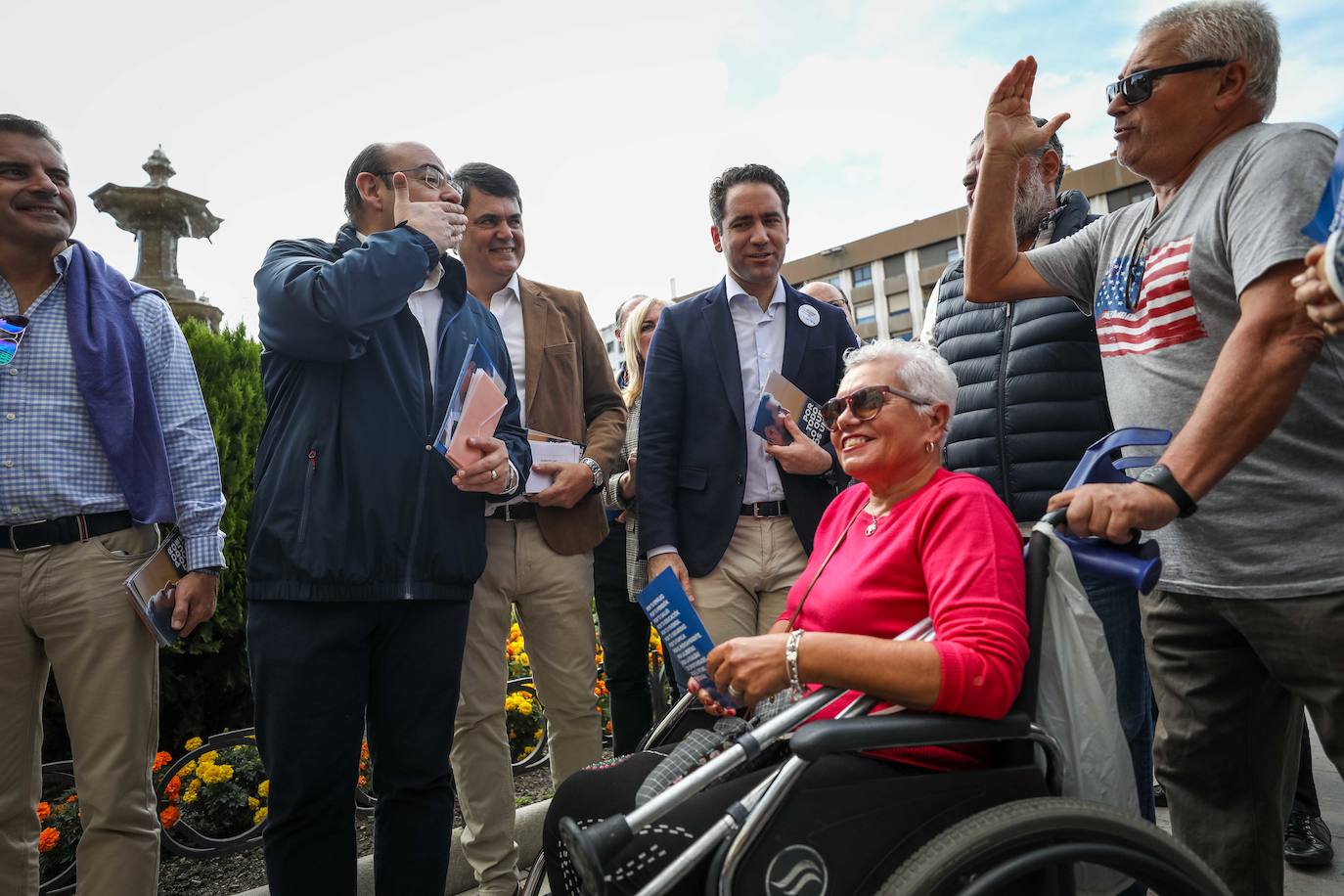 Teodoro García Egea ha visitado la capital acompañdo de los líderes del partido a nivel provincial 
