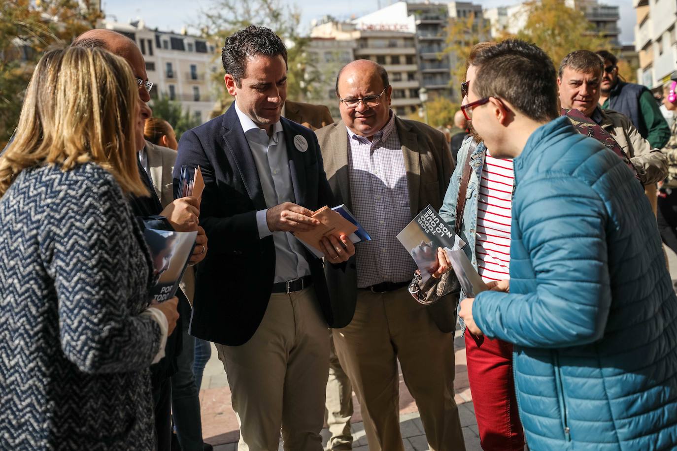 Teodoro García Egea ha visitado la capital acompañdo de los líderes del partido a nivel provincial 