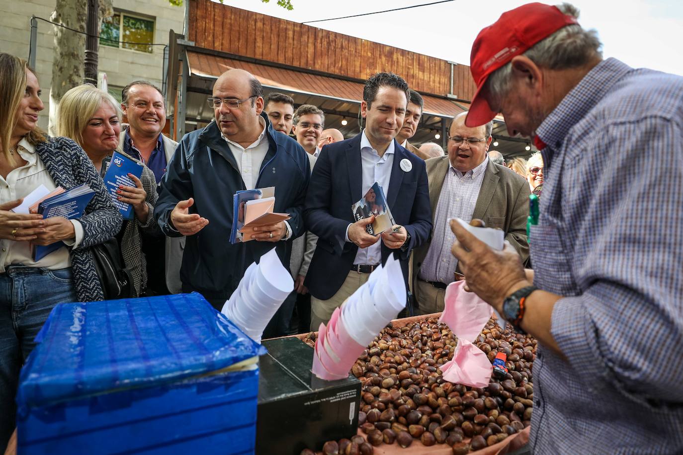 Teodoro García Egea ha visitado la capital acompañdo de los líderes del partido a nivel provincial 