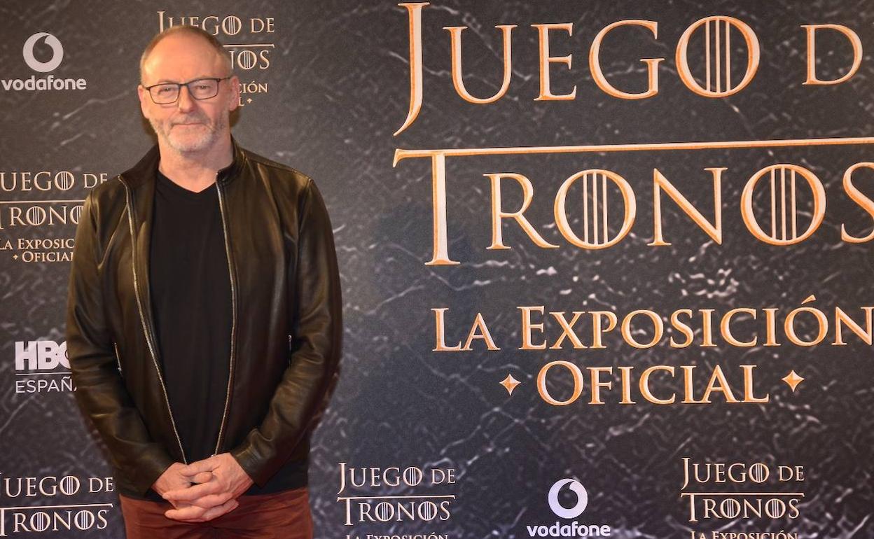 El actor irlandés, en la exposición de estos días en Madrid.