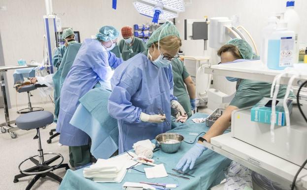 Intervención realizada en el hospital San Cecilio. 