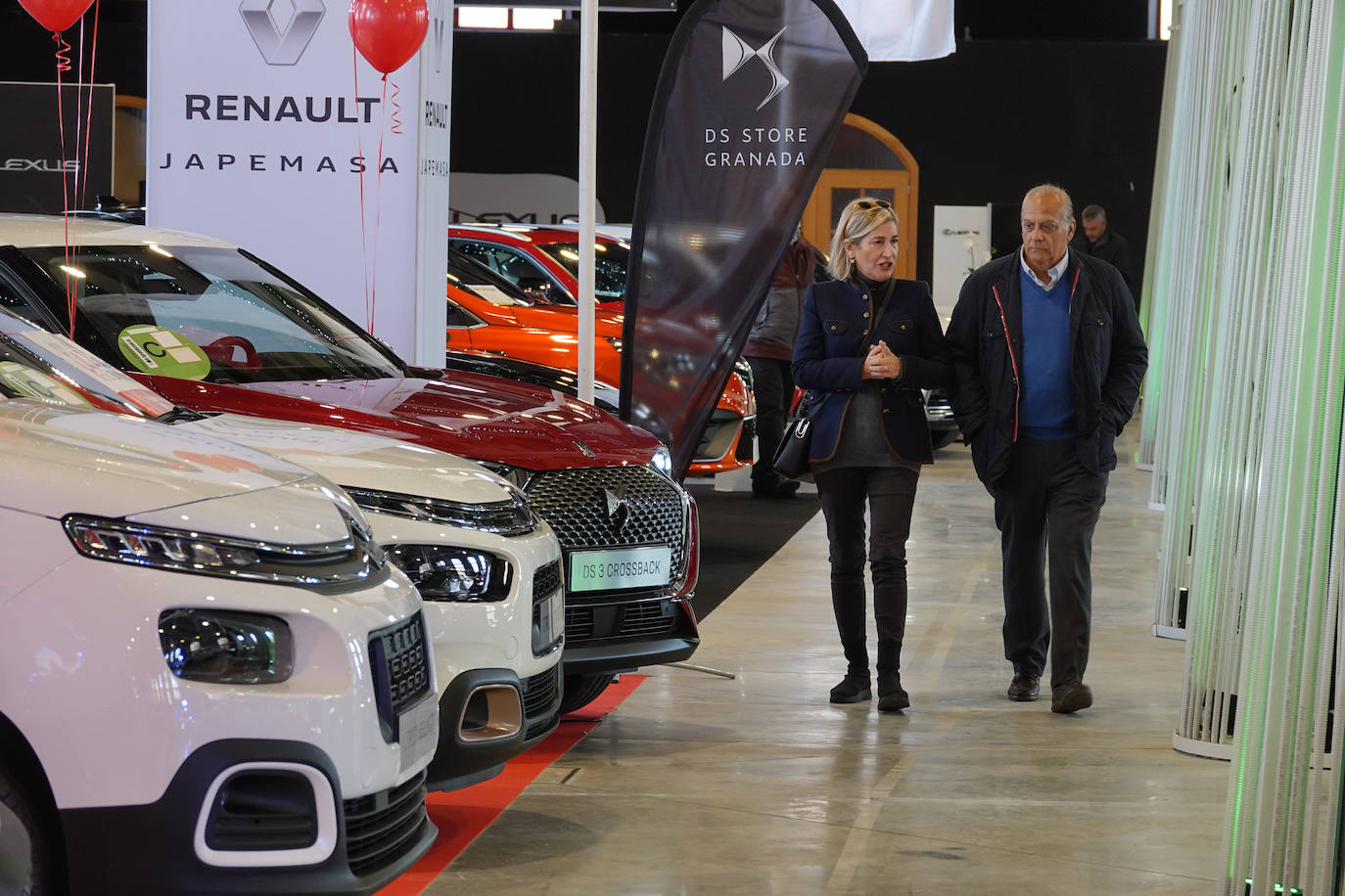 Cientos de coches lucen entre las banderas que ondean anunciando las firmas y los concesionarios oficiales que, saben, es una oportunidad única para adquirir vehículos con grandes descuentos