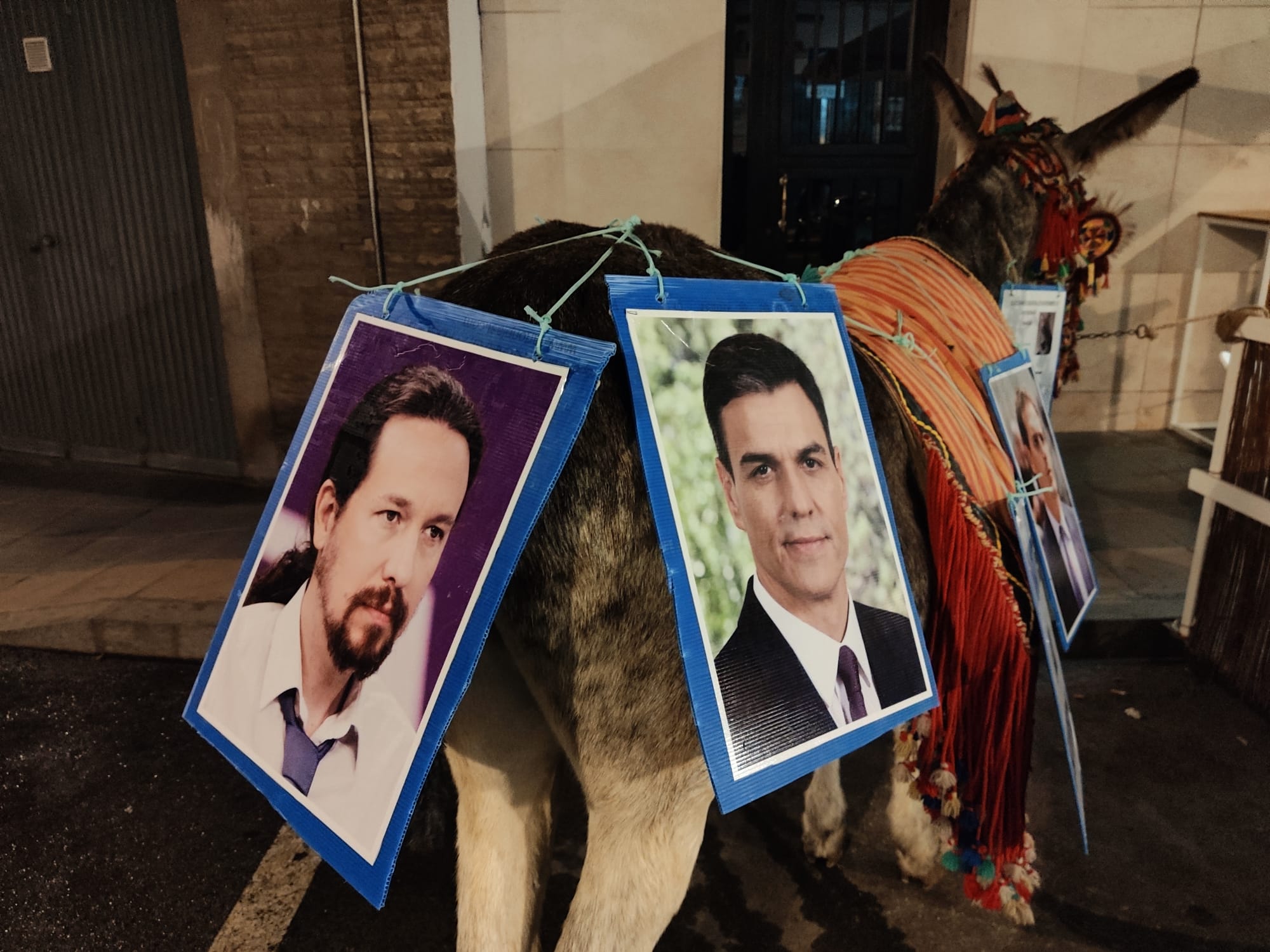 «Vote al burro»: La curiosa acción protesta que ha recorrido Motril antes del 10-N.