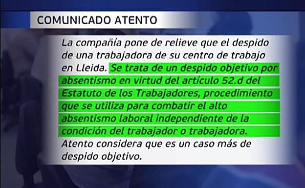 Empleo en España | Despedidos por faltar al trabajo con baja médica