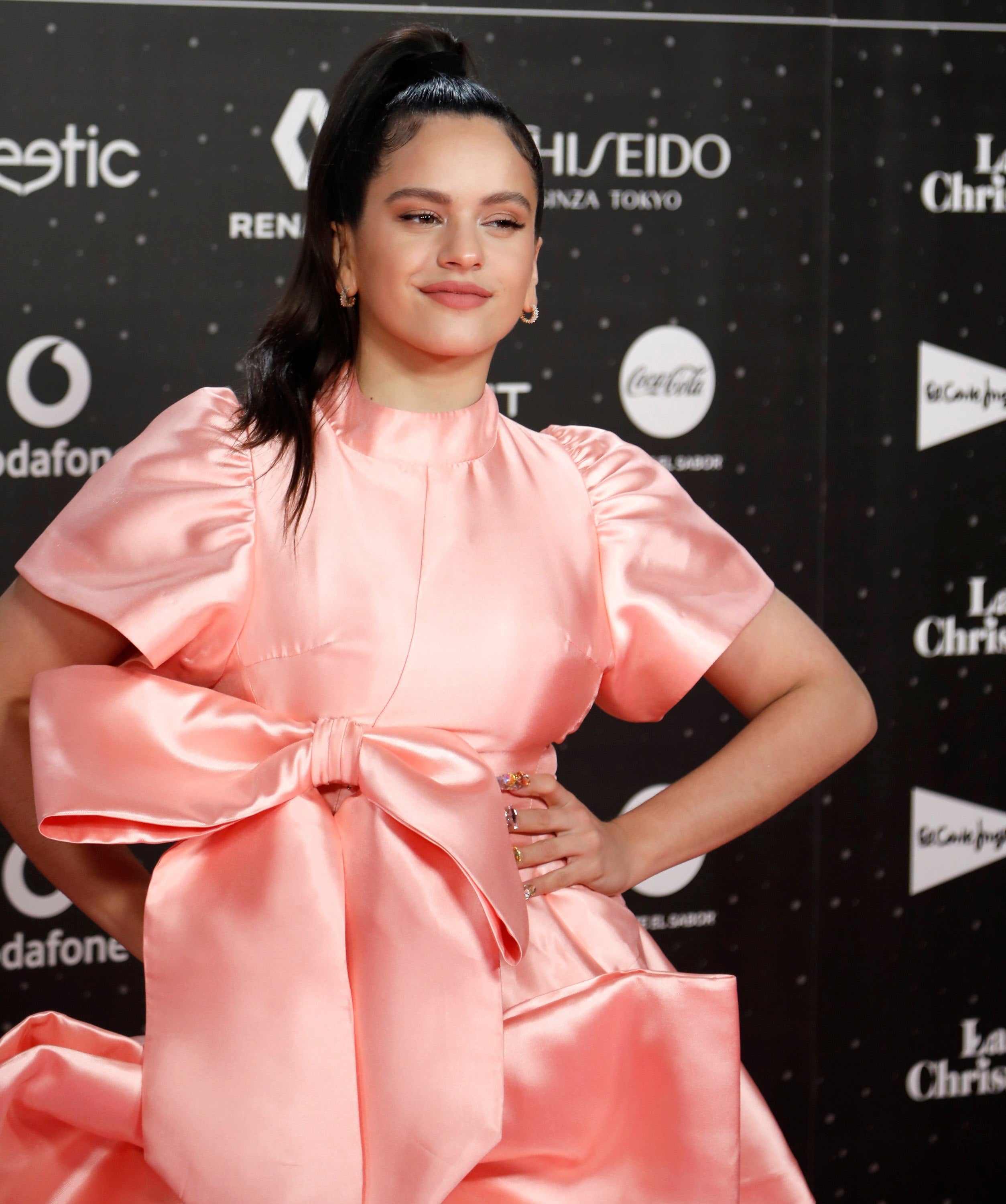 Rosalía, a su llegada. 