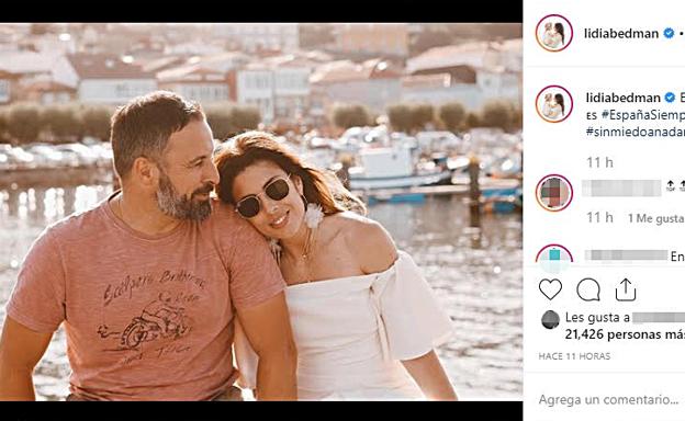 ¿Quién es la mujer de Abascal? Lanza un mensaje en Instagram con el líder de Vox por primera vez