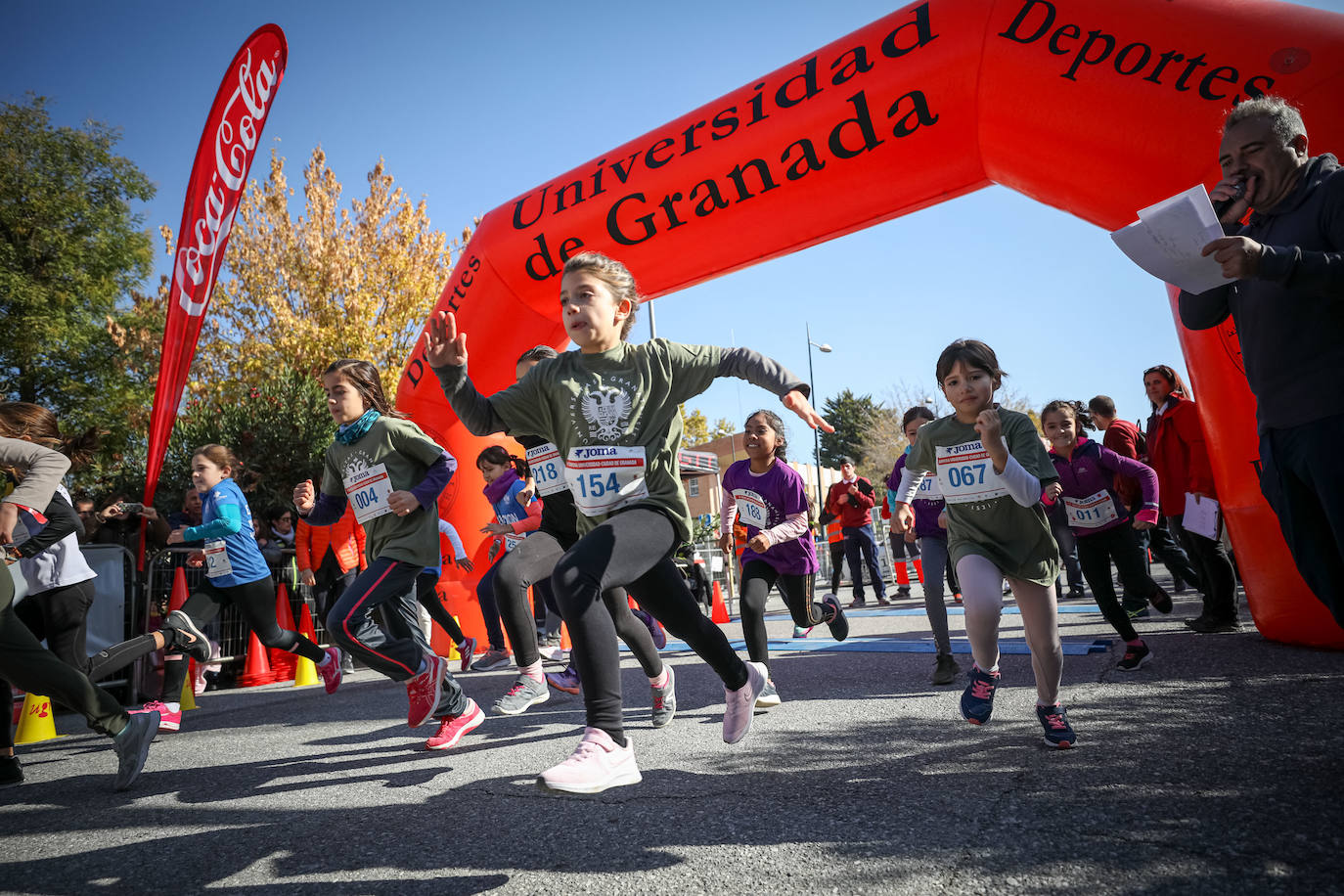 240 niños y niñas participan en la primera jornada de la sexta edición de la Carrera Universidad Ciudad de Granada