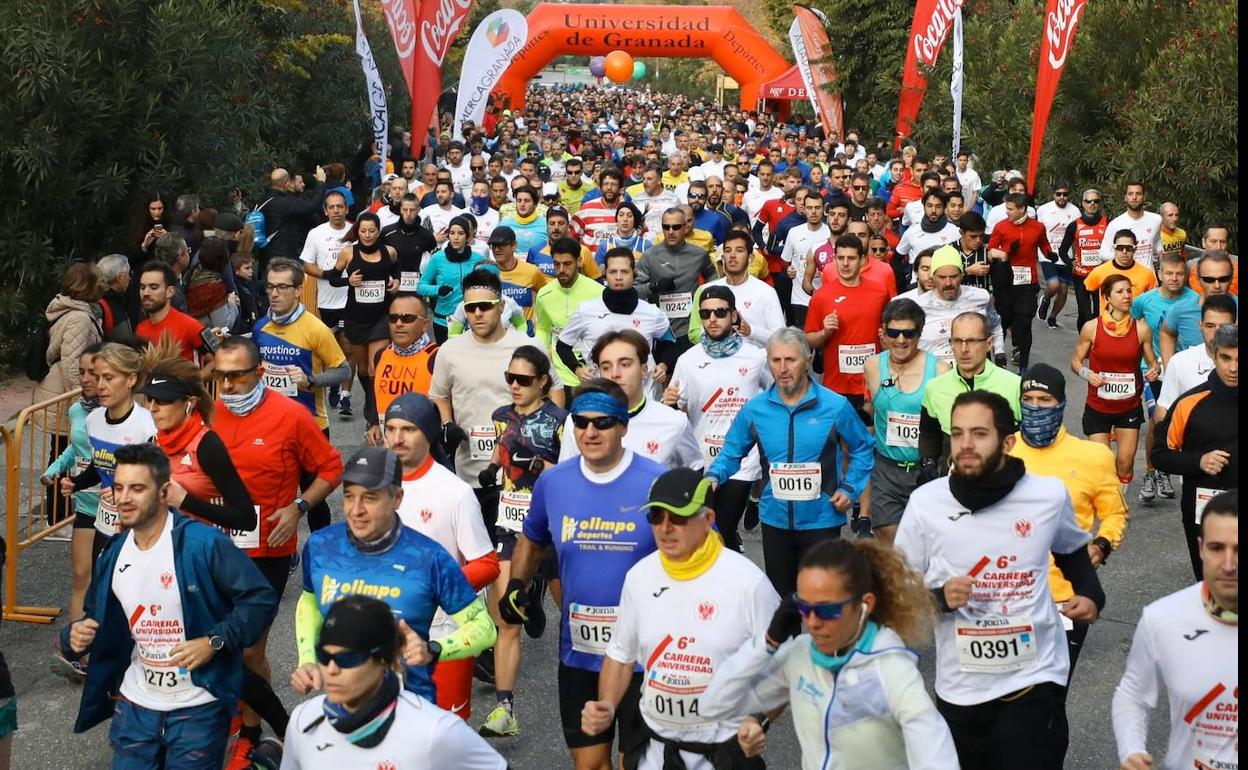 Los corredores han tenido que hacer frente a una mañana gélida