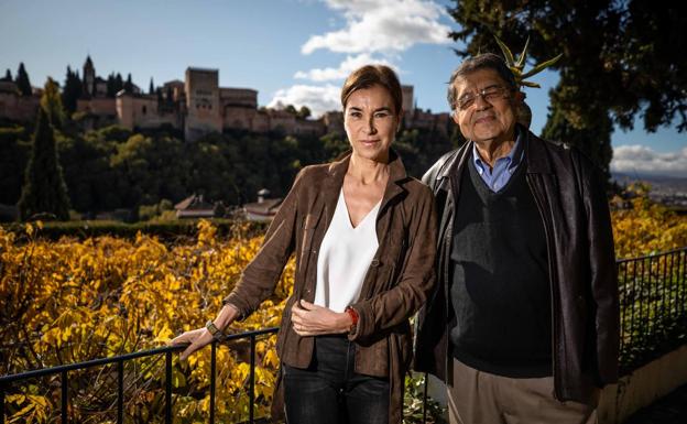 Posadas y Ramírez, ayer en el Carmen de la Victoria.