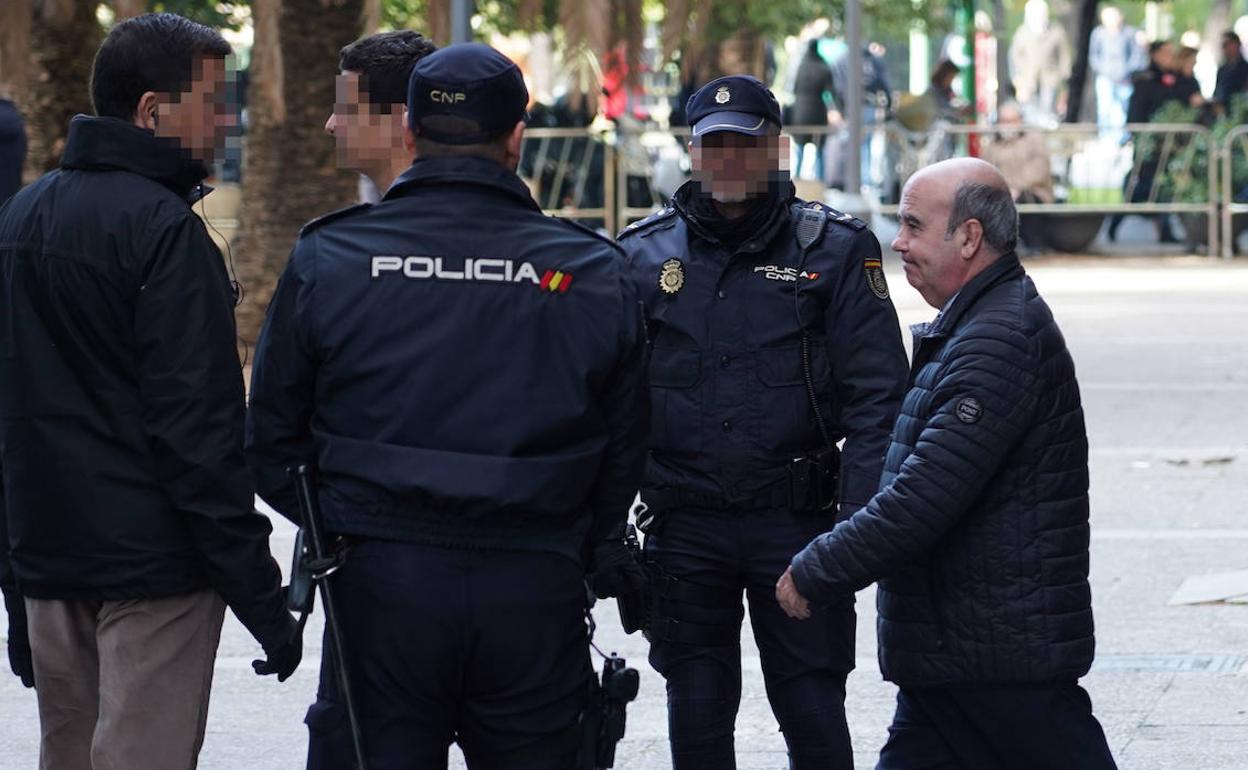 Gaspar Zarrías a su llegada esta mañana a la Audiencia. 