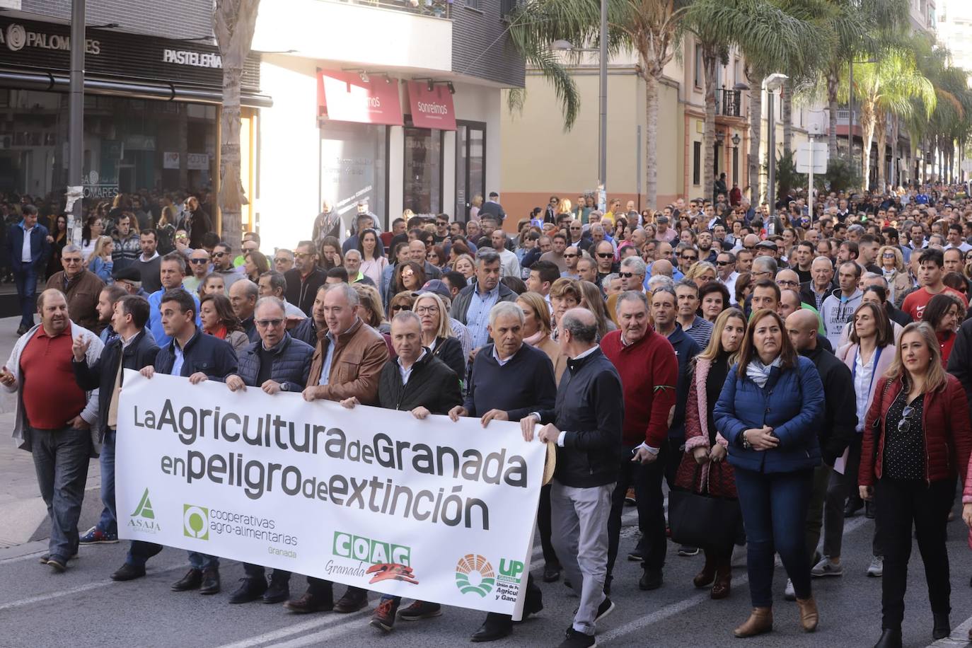 Miles de personas se han citado hoy en Motril para protestar por la situación del campo y pedir soluciones