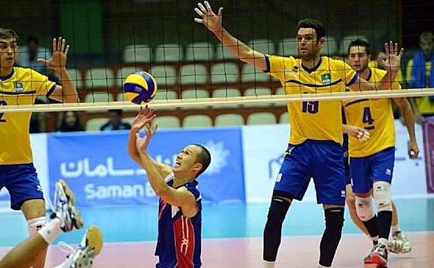 El nuevo colocador de Unicaja en un partido de la Universiada. 