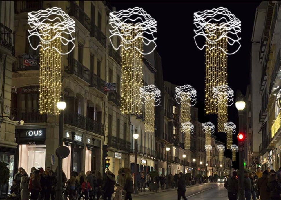 En esta galería repasamos cómo va a quedar iluminada la ciudad, con todas sus novedades, como la bola transitable 