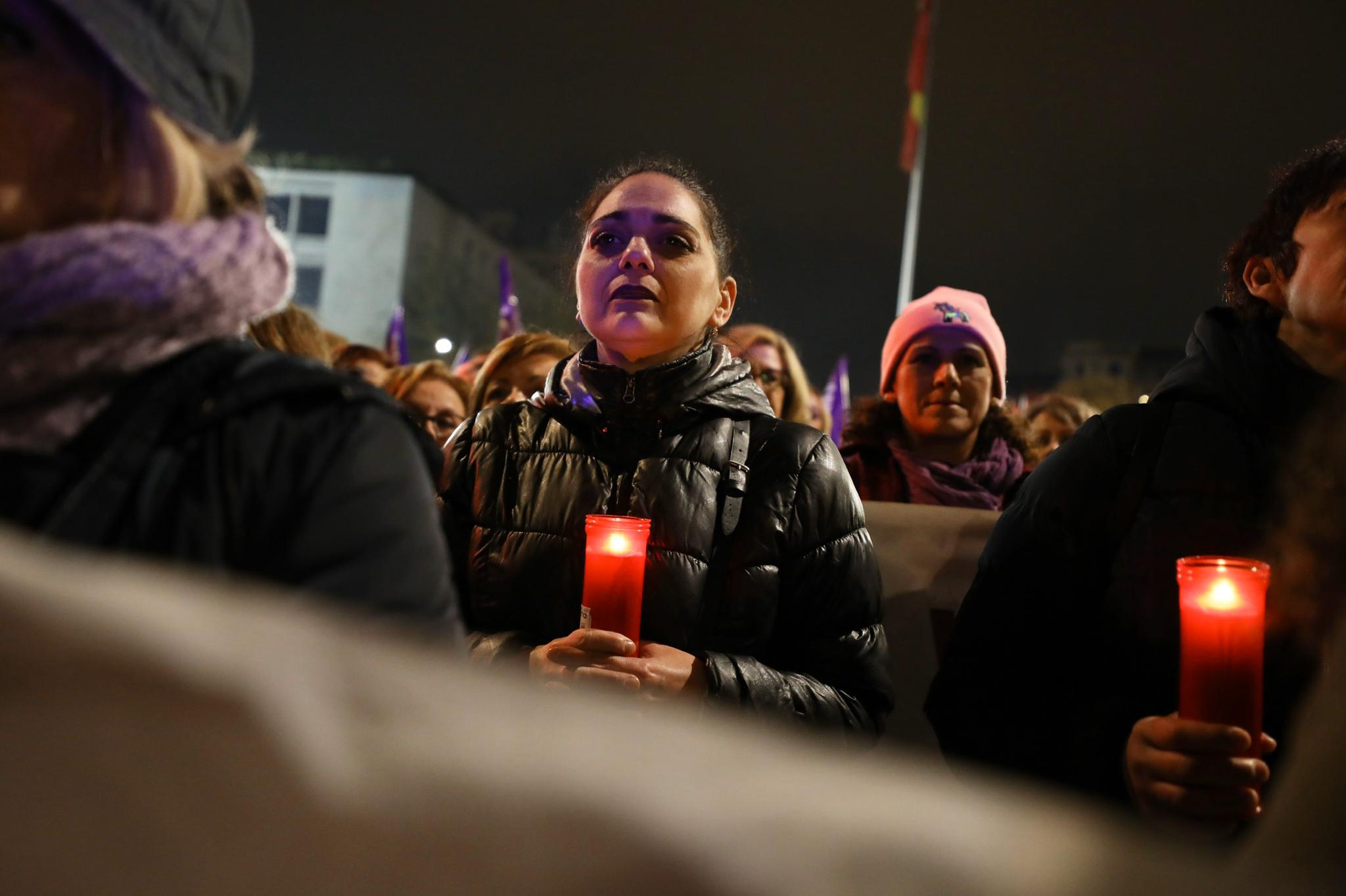 La manifestación con motivo del 25N ha puesto en valor la figura de la mujer con numerosos cánticos 