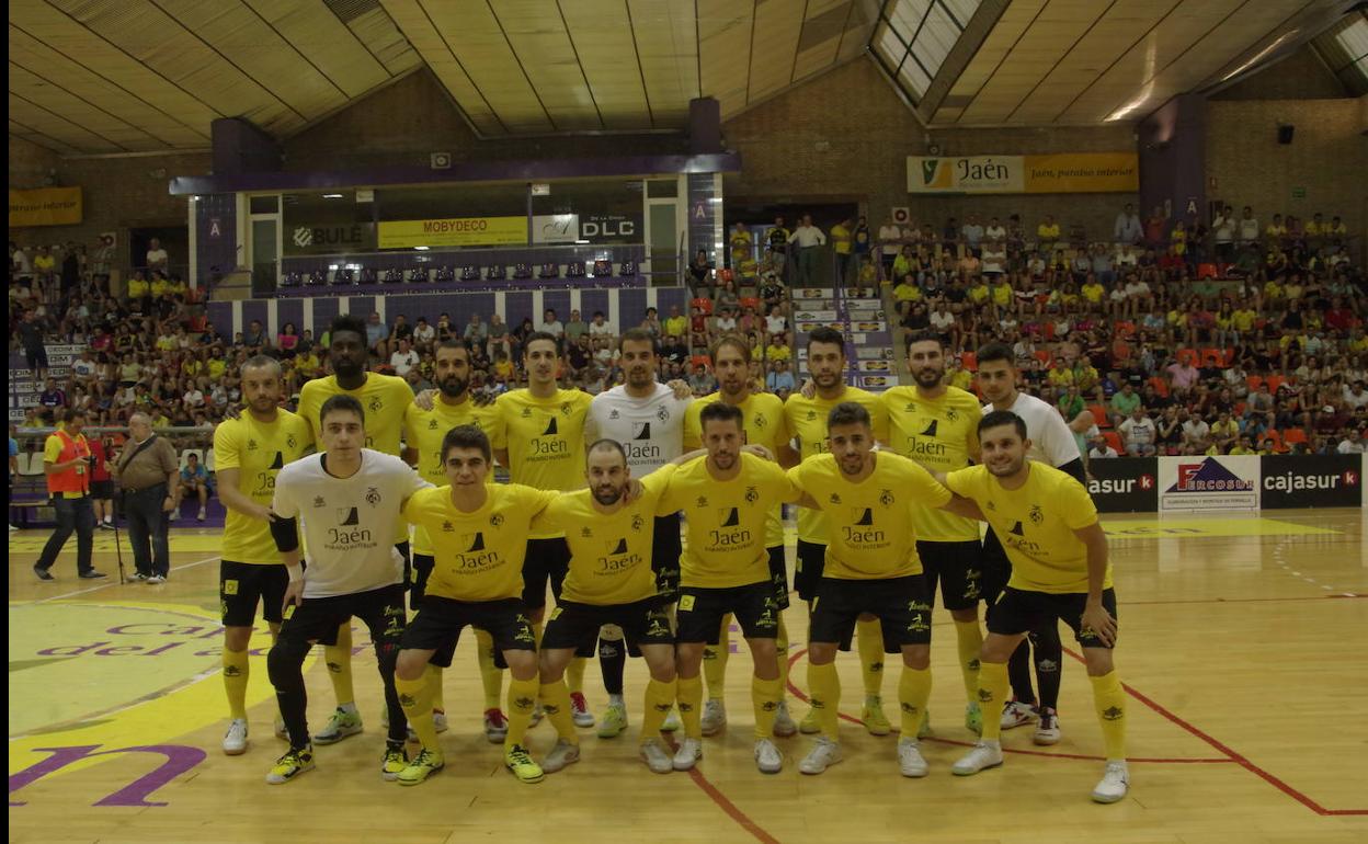 Formación del Futbol Sala Paraíso Interior. 