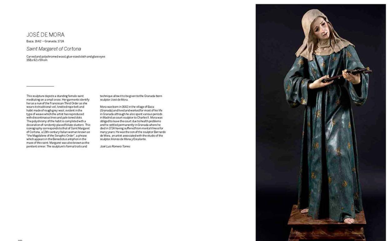 La imagen de Santa Margarita en el catálogo de la galería. 