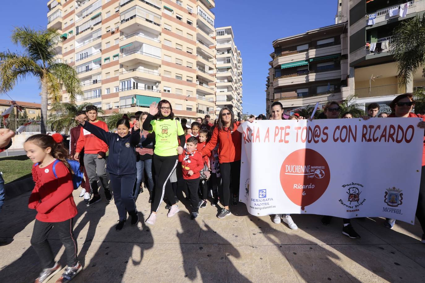 El niño de siete años motrileño que padece la enfermedad de Duchenne, una dolencia que causa distrofia muscular y que es degenerativa 