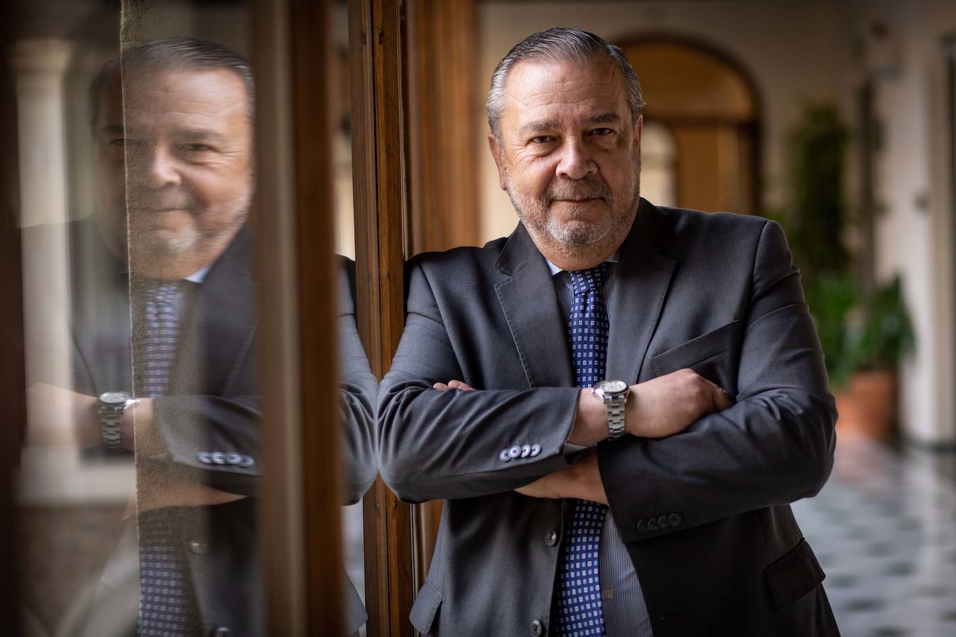 Carlos Rodríguez Sierra, ayer en la sede de la Junta