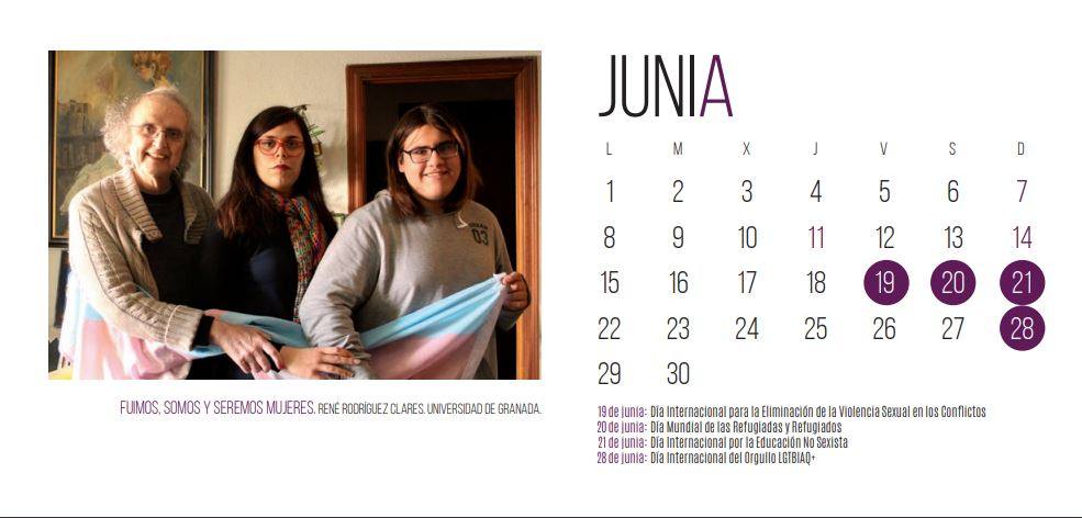 La Unidad de Igualdad de la UGR edita su tradicional calendario con las fotografías ganadoras del certamen «Yes women can, we could»