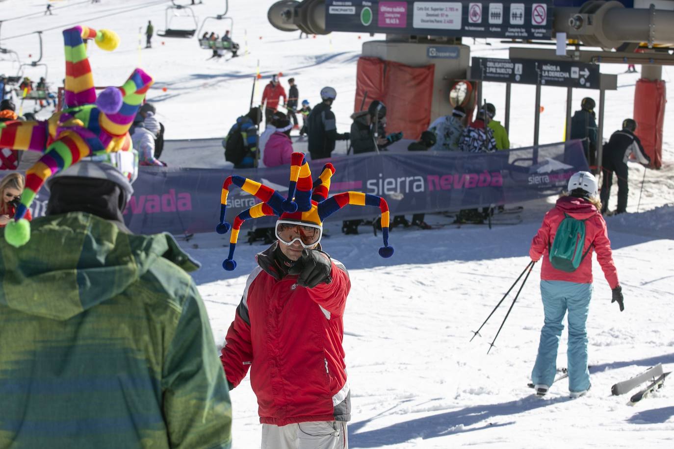 Unas 7.500 personas celebran el Año Nuevo en Sierra Nevada