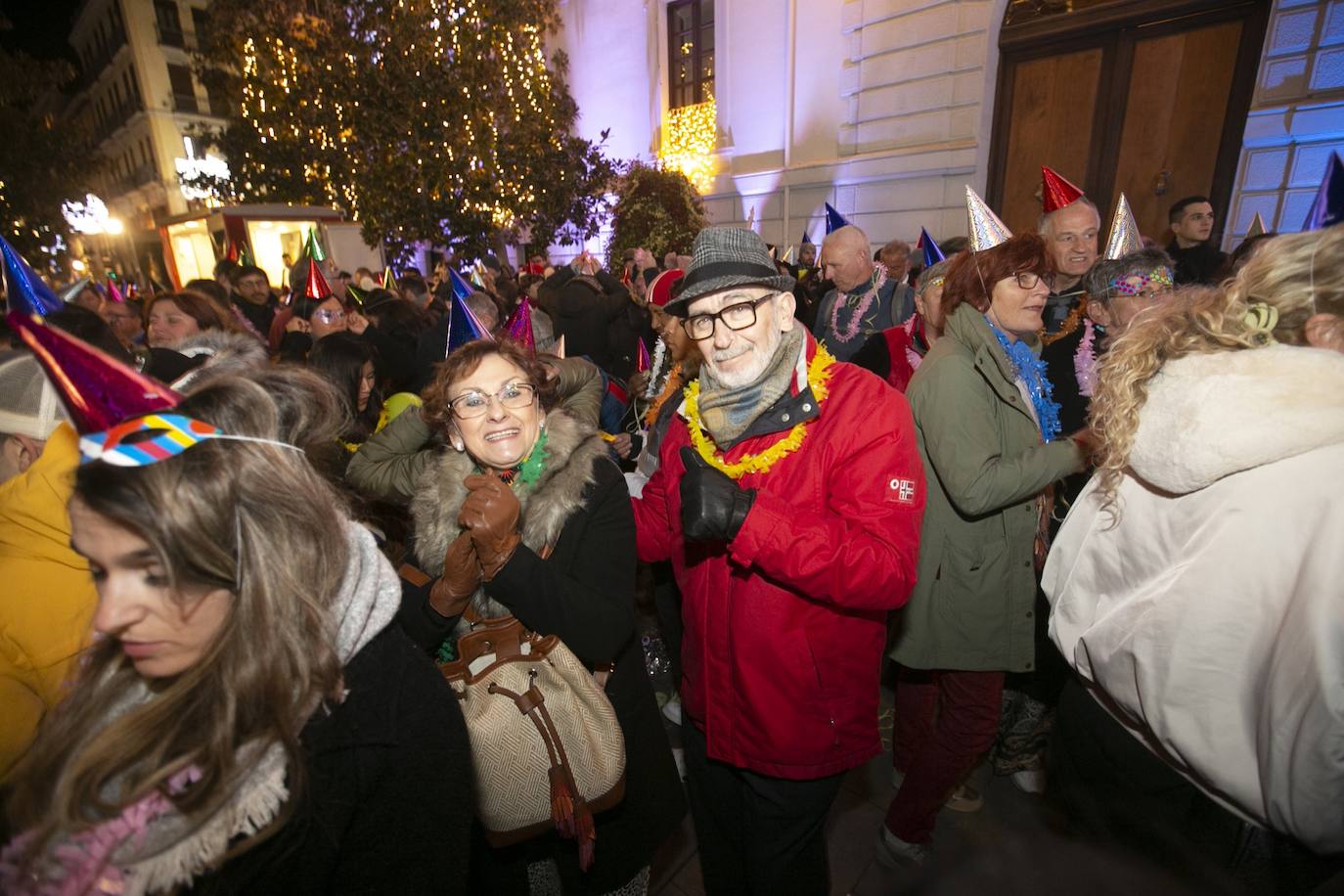 Miles de personas dsifrutaron de la Nochevieja en la capital