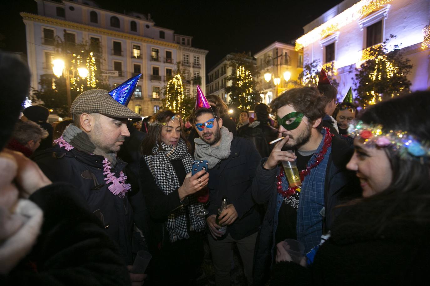 Miles de personas dsifrutaron de la Nochevieja en la capital