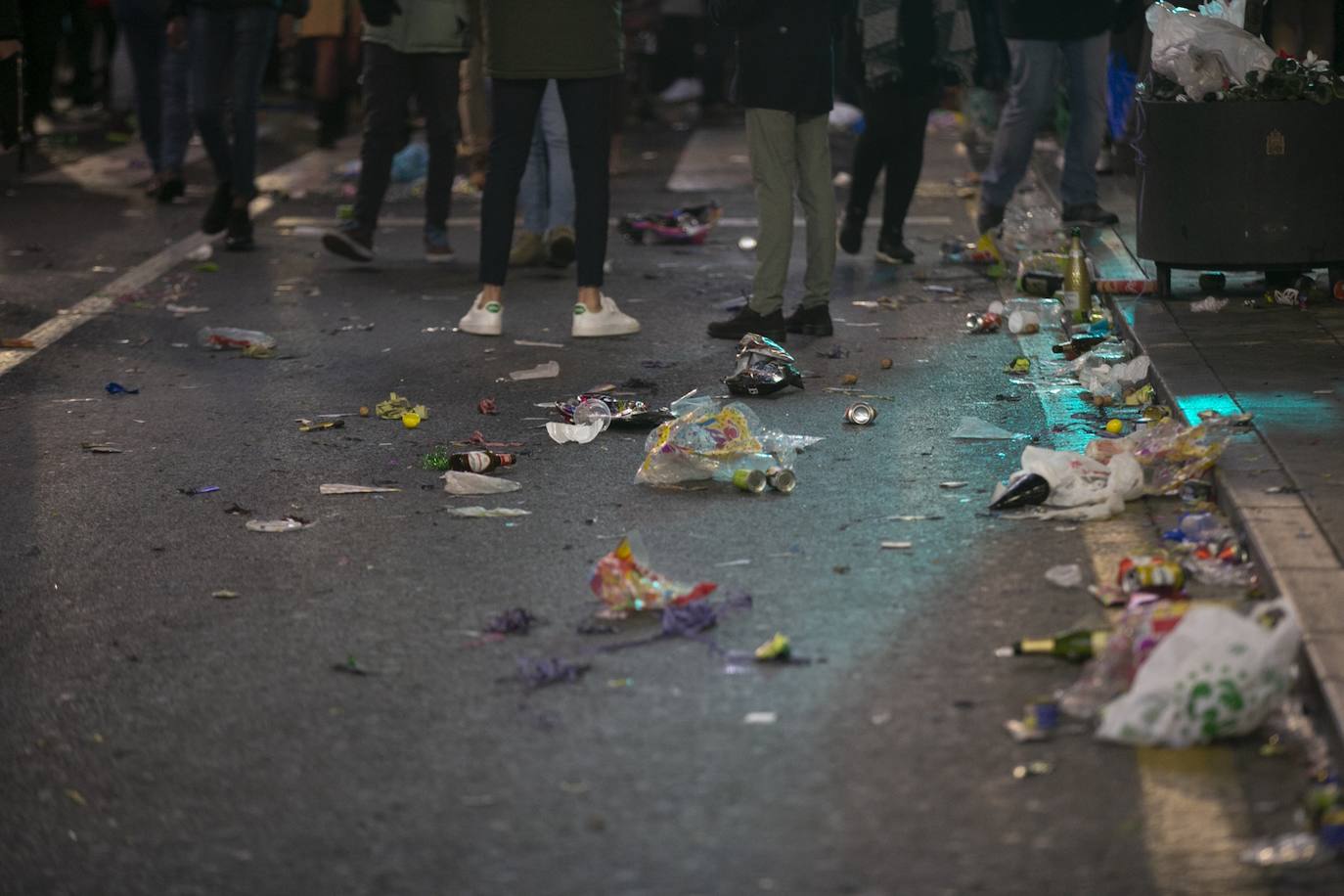 Miles de personas dsifrutaron de la Nochevieja en la capital