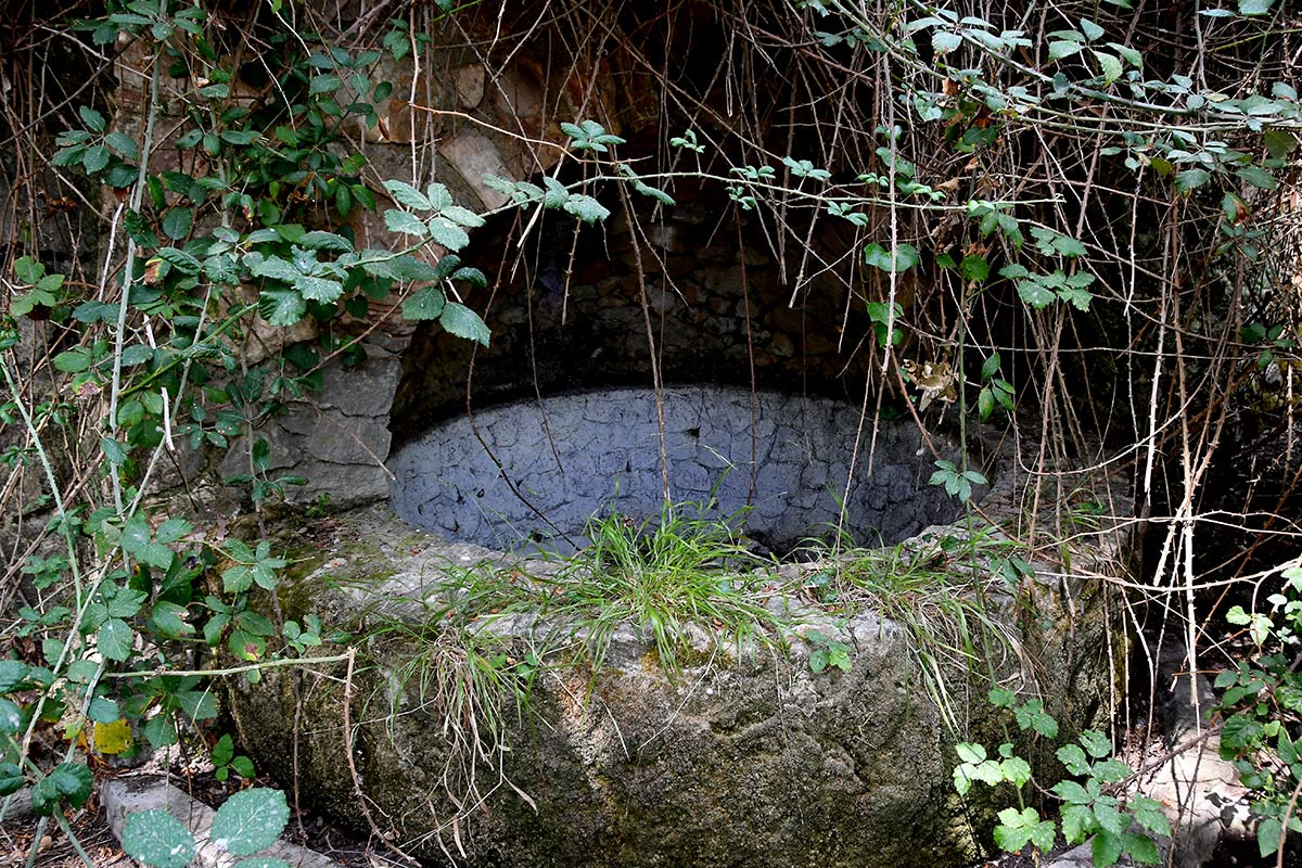 En este punto surgía el agua de la tierra a través de una fuente previa a la alberca de Los Peñoncillos 