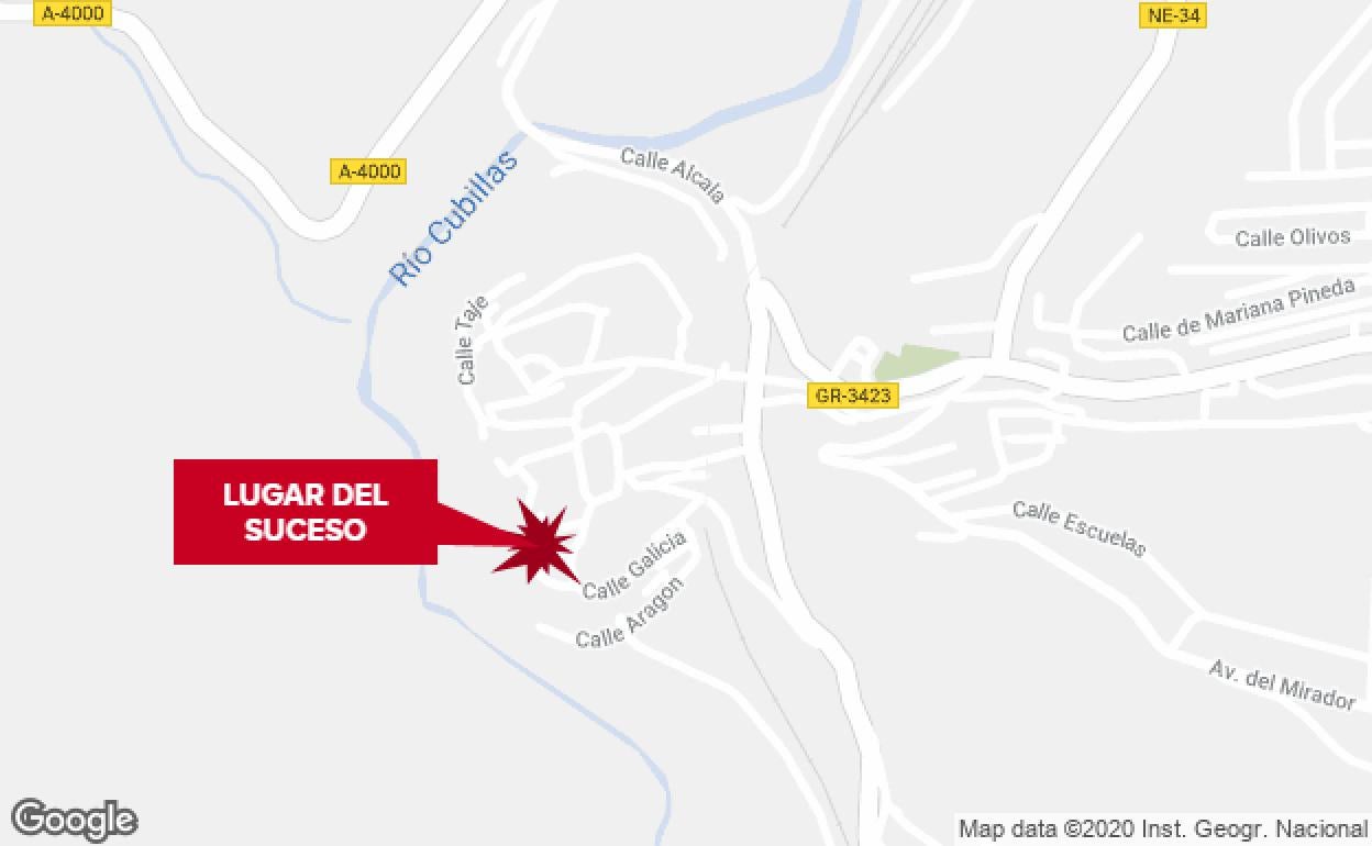 Calle donde ha tenido lugar el suceso.