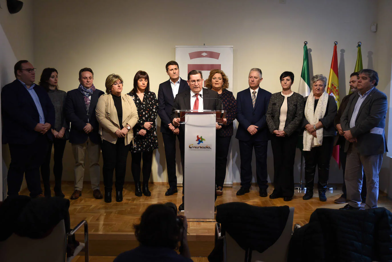 El presidente de la Diputación, José Entrena, ha presentado los proyectos para 2020 junto a sus diputados. 