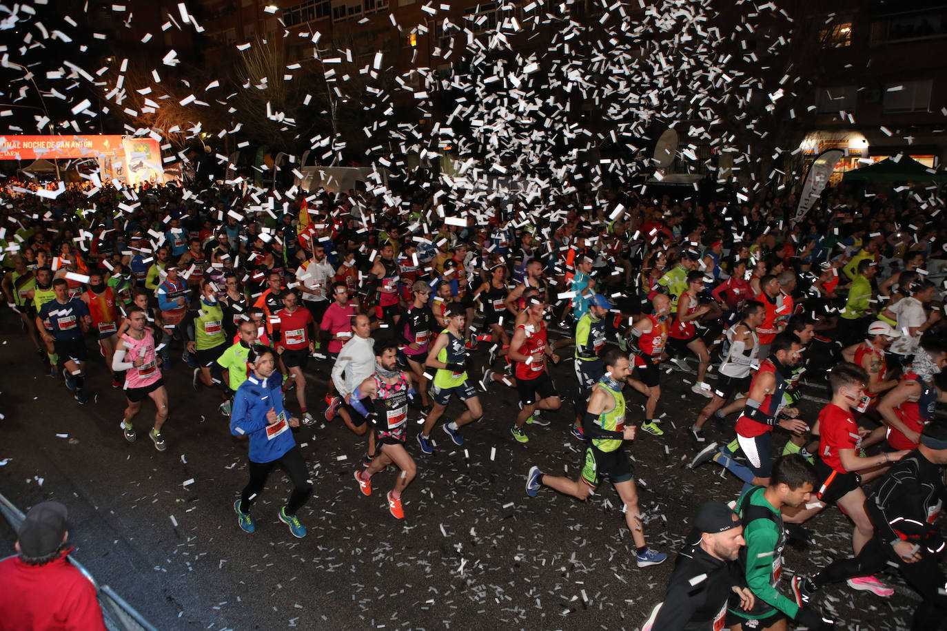 Gran ambiente en la carrera de San Antón de Jaén