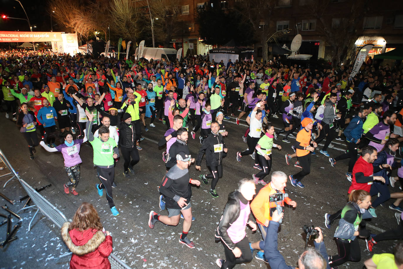 Gran ambiente en la carrera de San Antón de Jaén