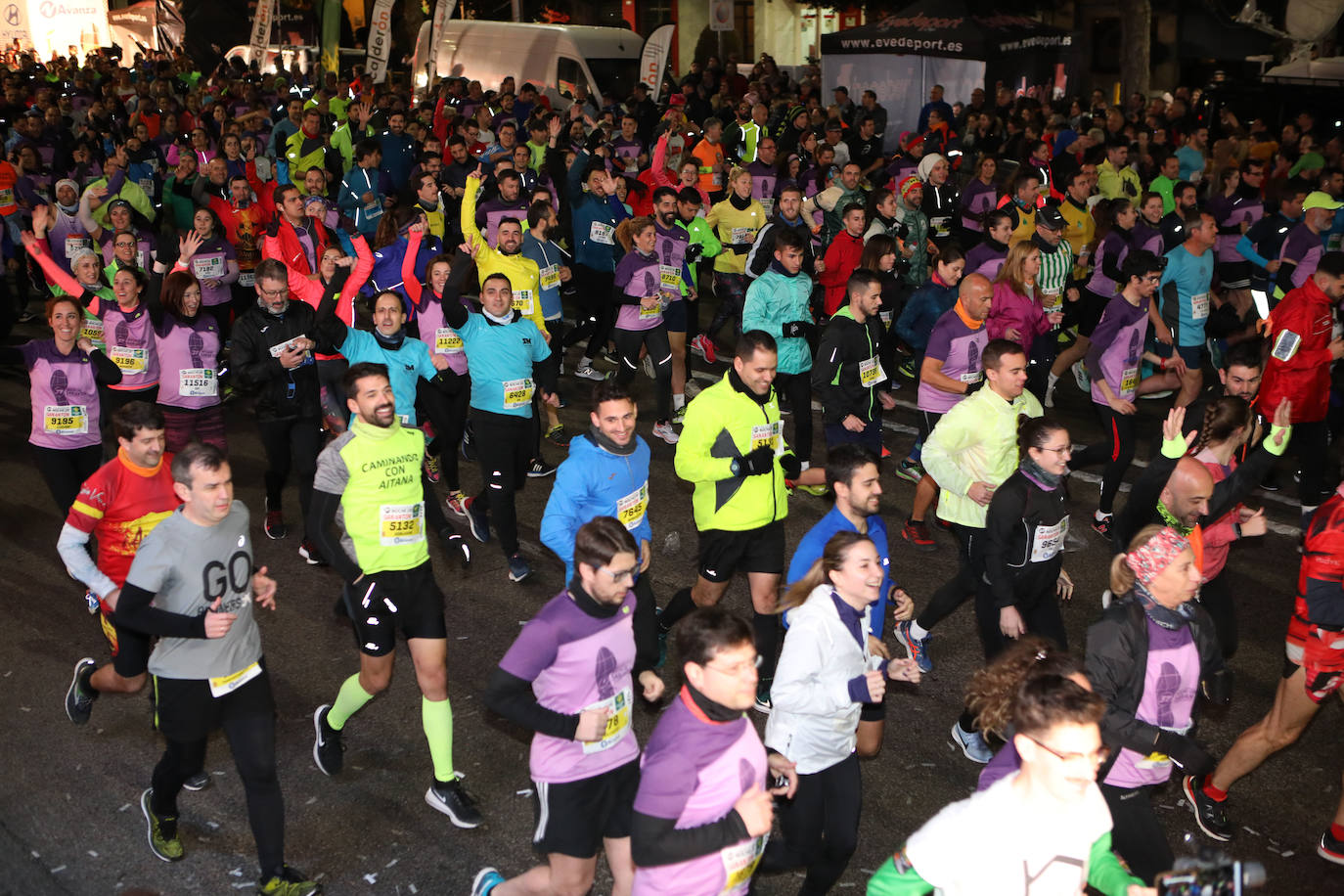Gran ambiente en la carrera de San Antón de Jaén