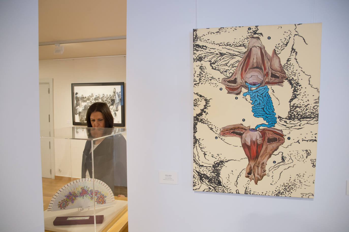 La exposición quedó inaugurada ayer por la noche.