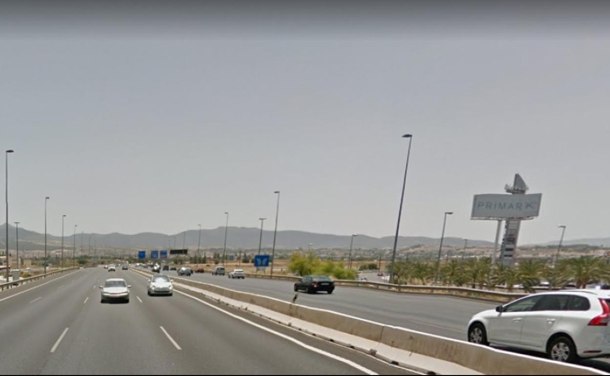 Zona de la A-44 donde ha tenido lugar el accidente. 