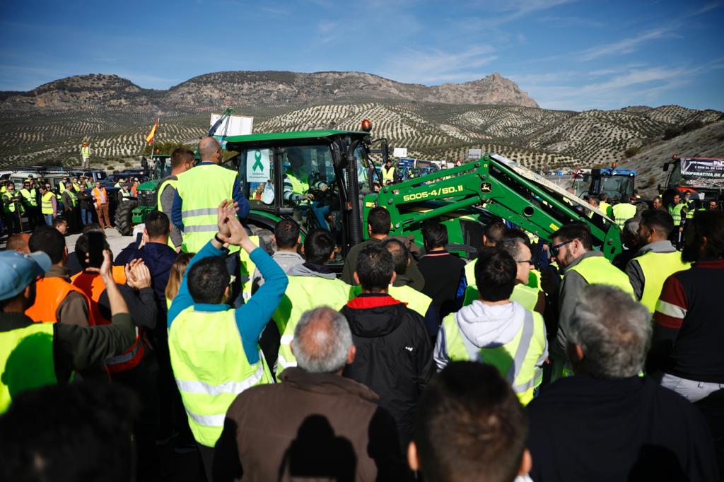 Miles de trabajadores del sector del olivar se han manifestado en toda la provincia de Jaén