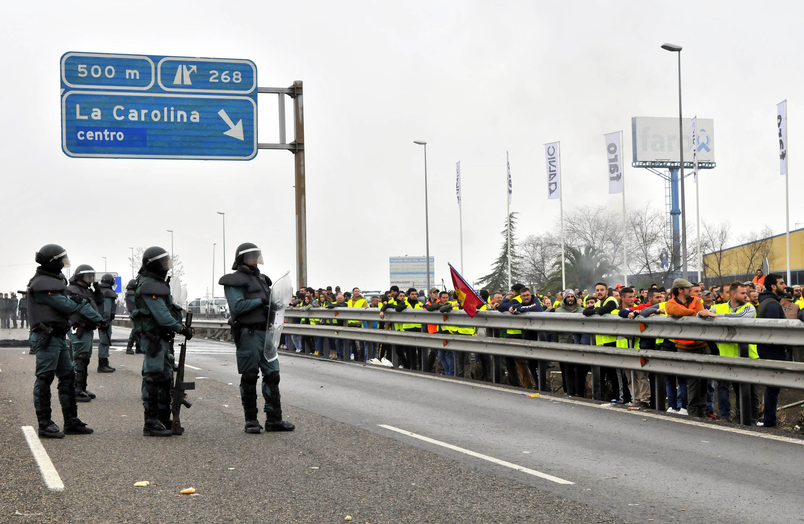 Miles de trabajadores del sector del olivar se han manifestado en toda la provincia de Jaén