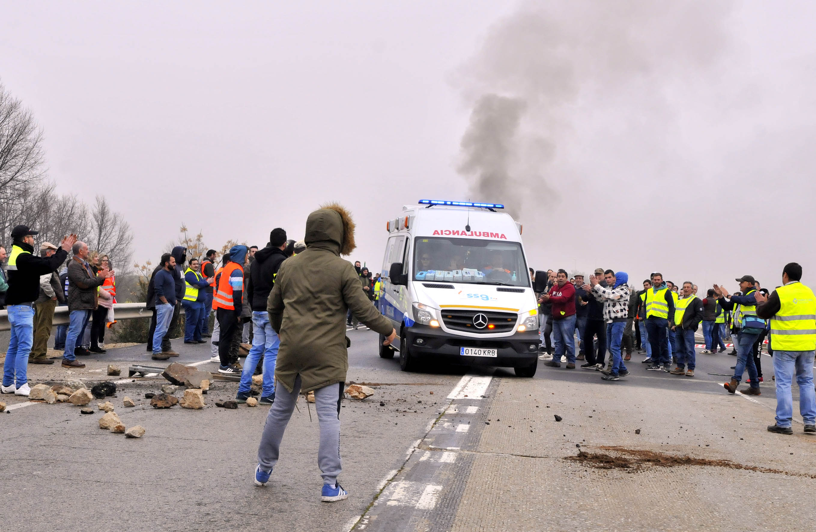Miles de trabajadores del sector del olivar se han manifestado en toda la provincia de Jaén