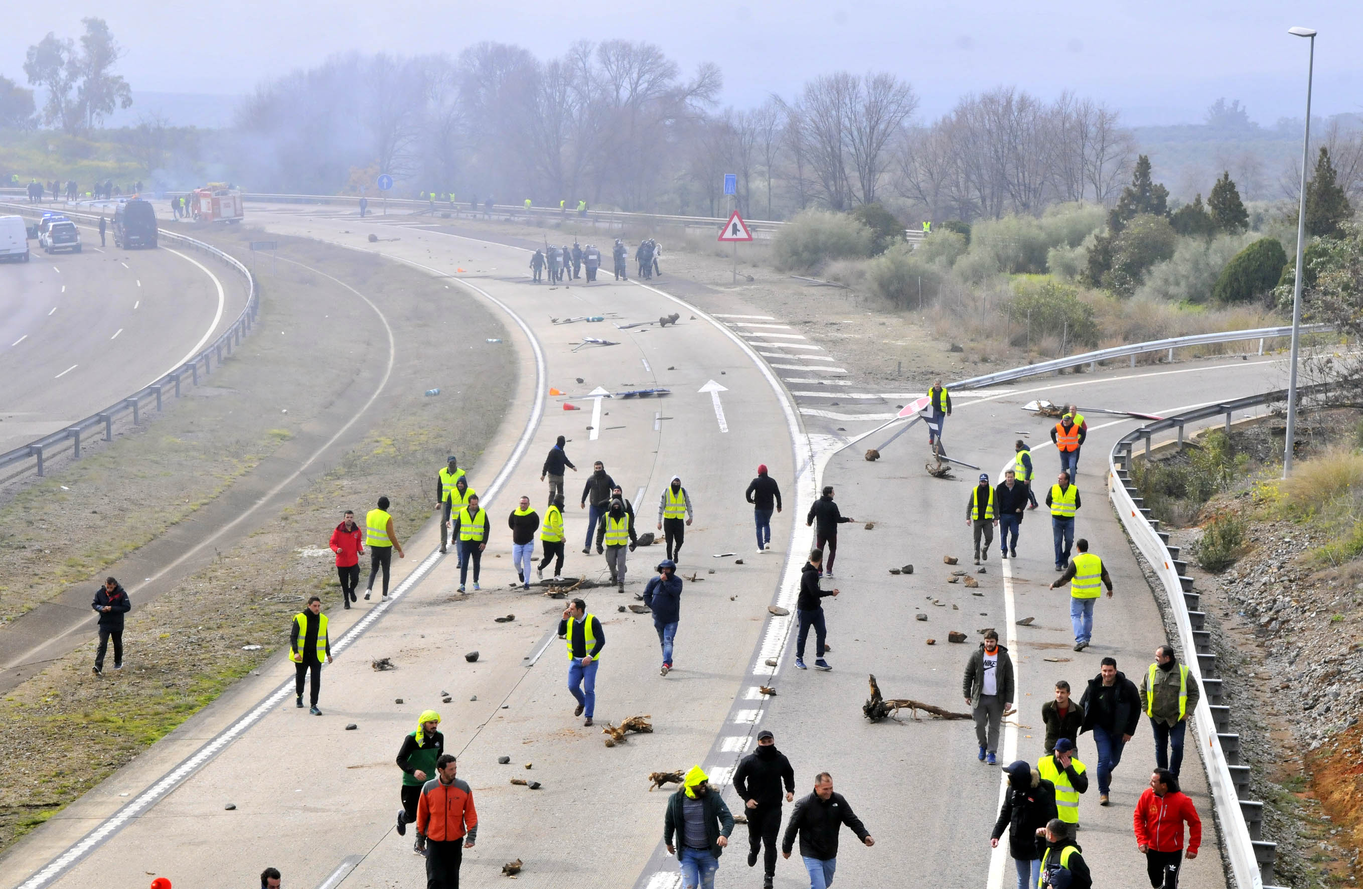 Miles de trabajadores del sector del olivar se han manifestado en toda la provincia de Jaén