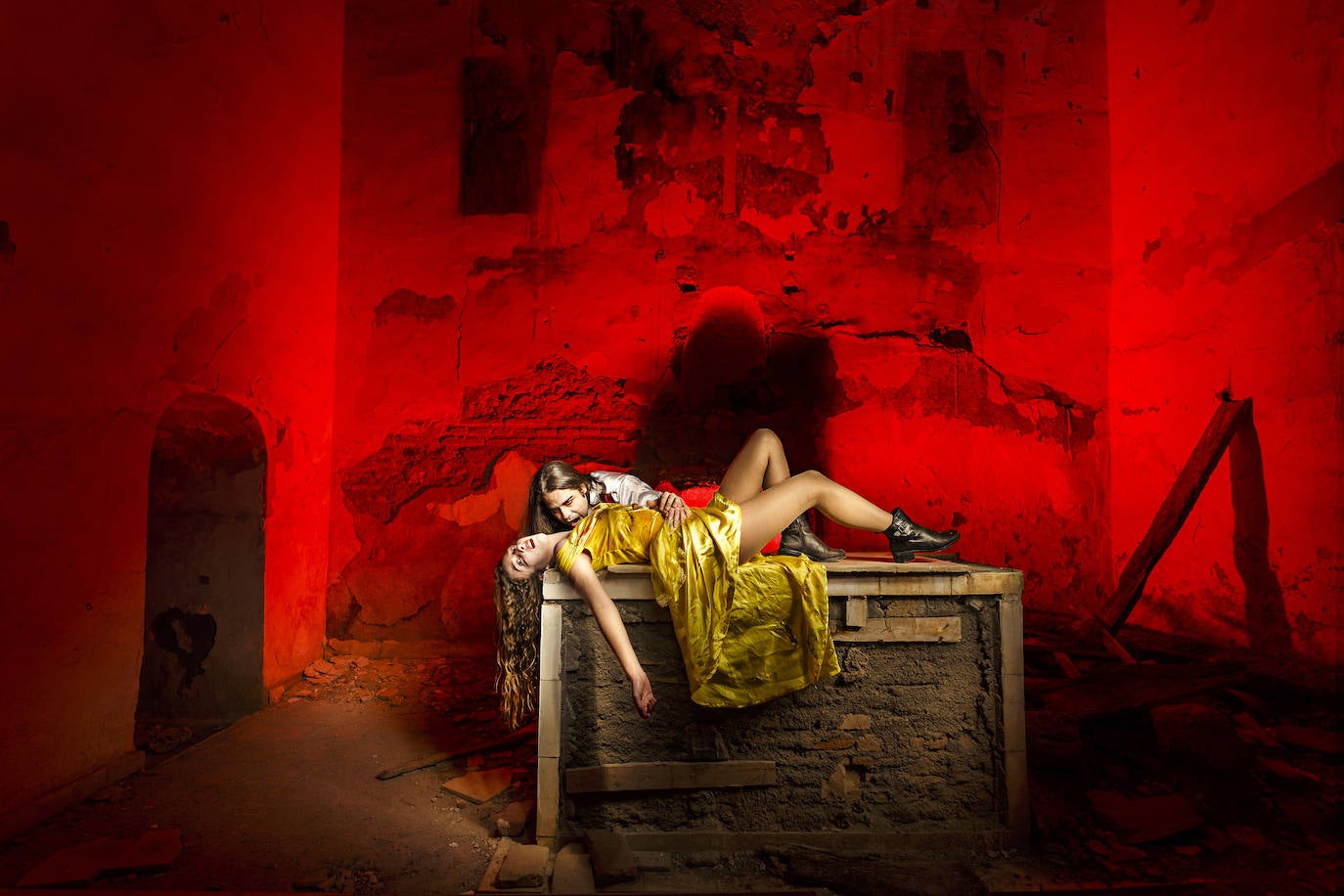 Imagen de 'light painting' hecha por Ramón Martín