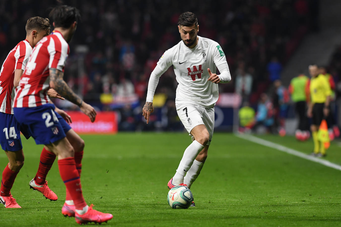 Así fue la primera visita del Granada al Wanda Metropolitano