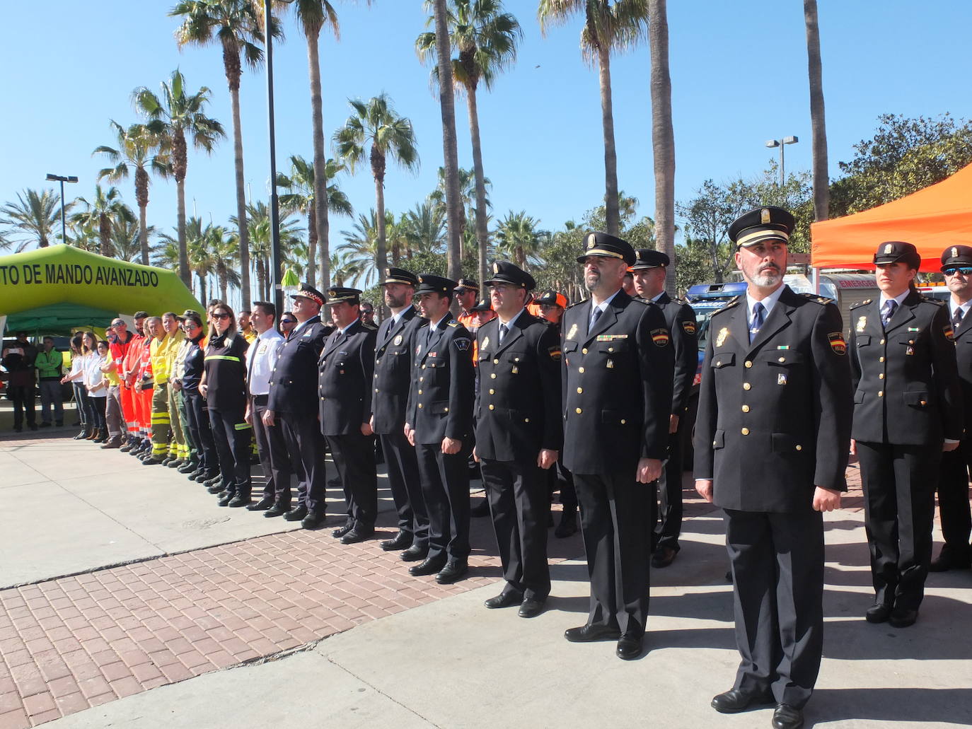 El Parque de las Almadrabillas acoge un multitudinario acto conmemorativo del Día Europeo del Servicio de Emergencias