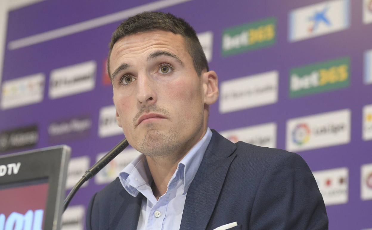 Fede San Emeterio, en su presentación con el Valladolid. 
