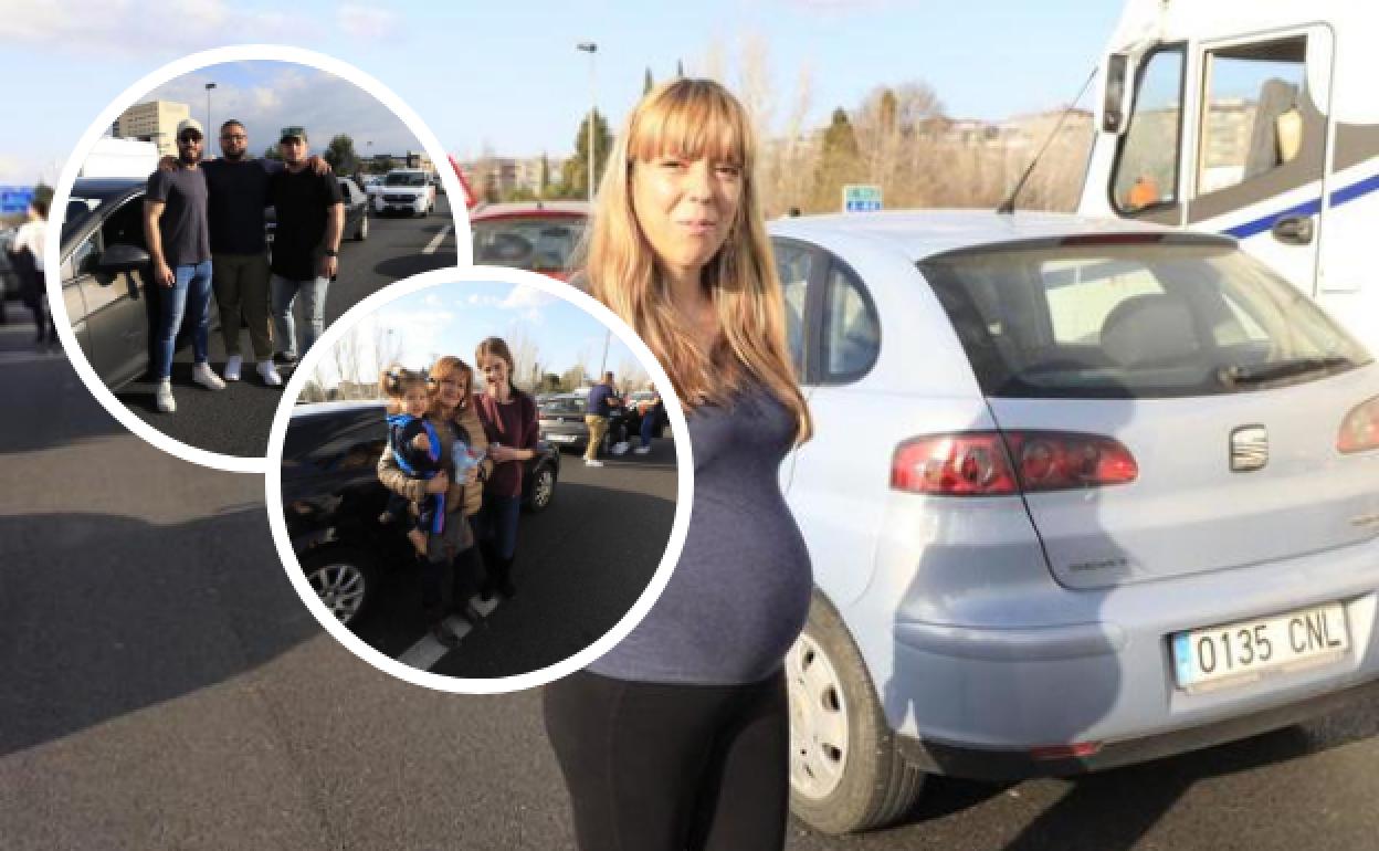 Conductores atrapados en la Circunvalación de Granada: «Tengo un embrazo de alto riesgo»