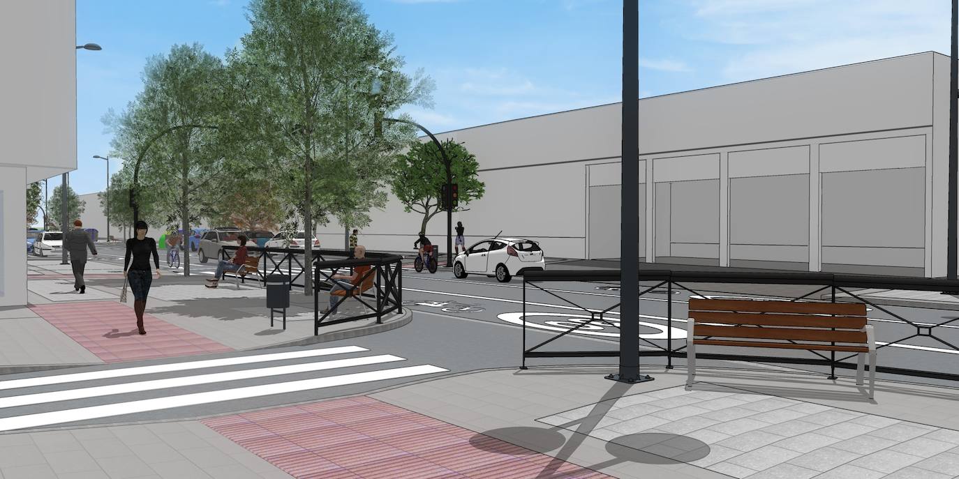 Los trabajos en los 1,7 kilómetros an desde el extremo de Jardín de la Reina, la calle Palencia, la avenida de Barcelona y Don Bosco