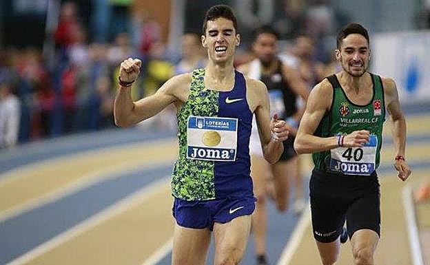 Jesús Gómez e Ignacio Fontes, en la recta final de la carrera. 