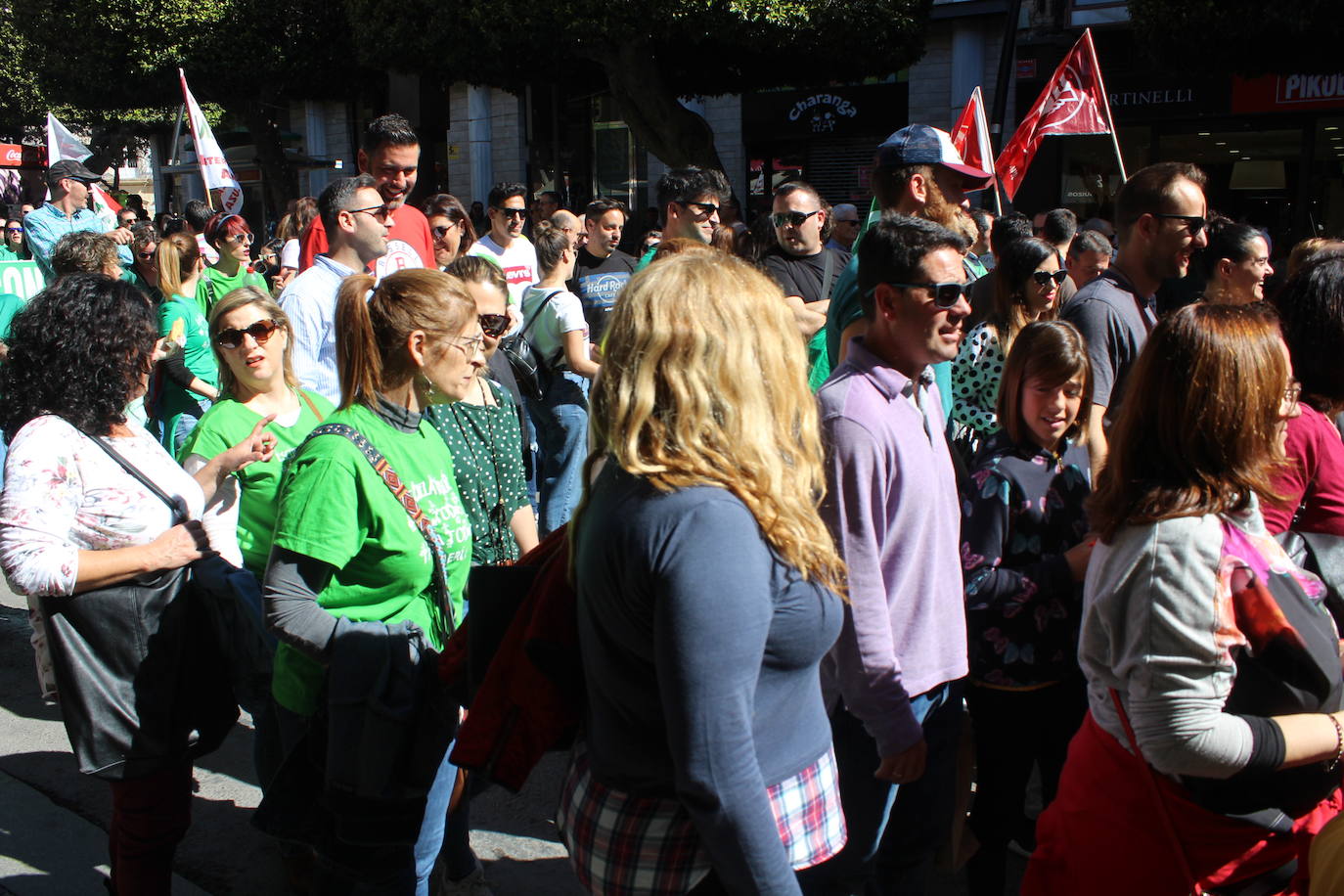 Un millar de manifestantes se han echado a la calle contra el decreto de escolarización. 