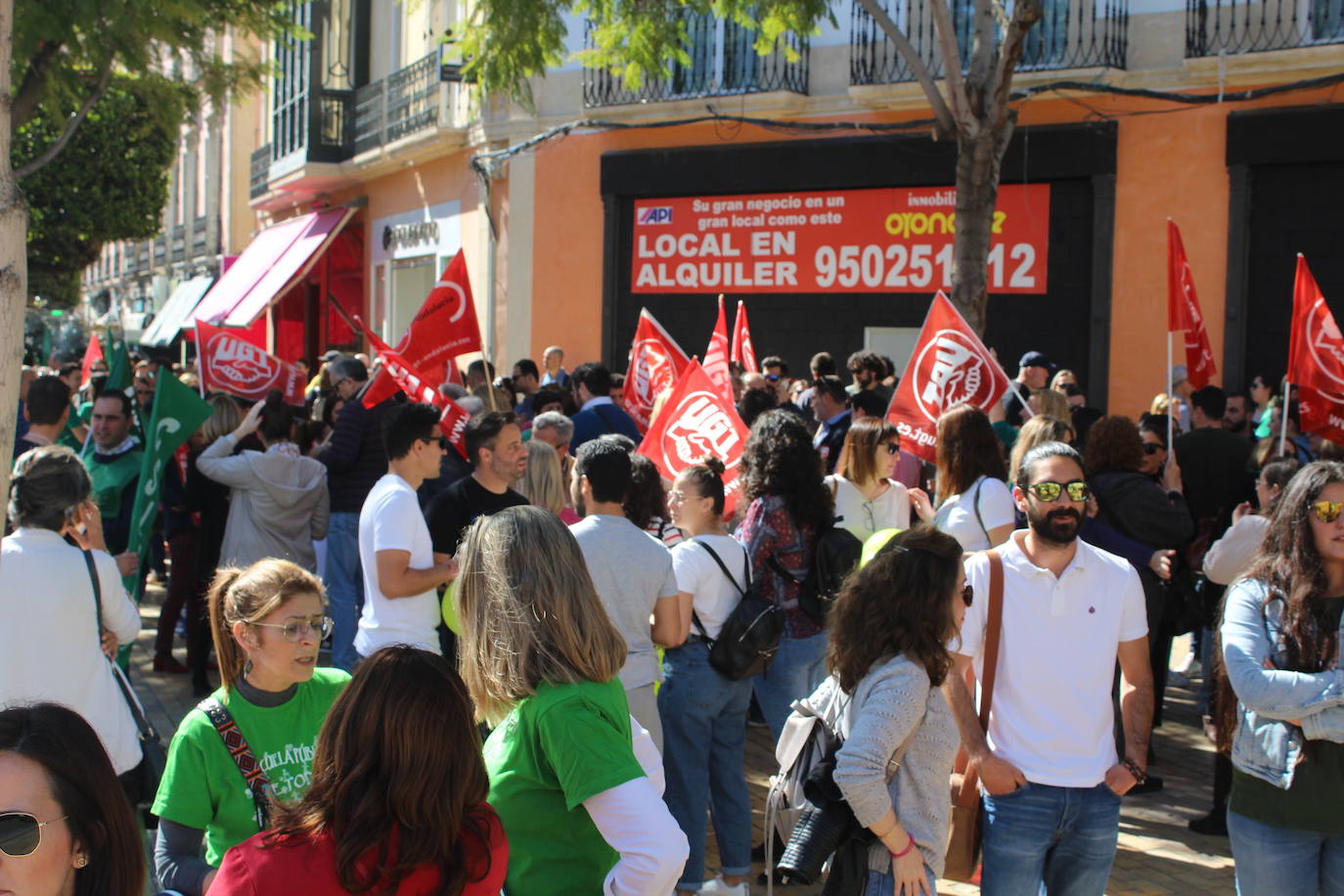 Un millar de manifestantes se han echado a la calle contra el decreto de escolarización. 