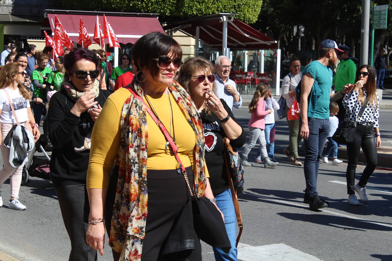 Un millar de manifestantes se han echado a la calle contra el decreto de escolarización. 